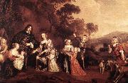MIJTENS, Jan The Family of Willem Van Der Does s Spain oil painting artist